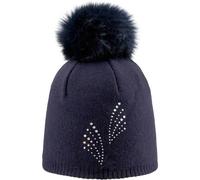 ARECO Damen Mütze Pudelmütze (7472) ONE SIZE Blau