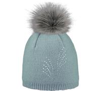 ARECO Damen Mütze Pudelmütze (7472) ONE SIZE Blau