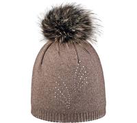 ARECO Damen Mütze Pudelmütze (7472) ONE SIZE Braun