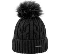 ARECO Damen Mütze Pudelmütze (7656) ONE SIZE schwarz