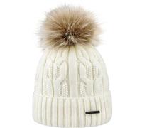 ARECO Damen Mütze Pudelmütze (7656) ONE SIZE wollweiss