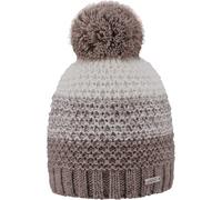 ARECO Damen Pudelmütze taupe -