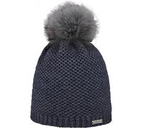 ARECO Damen Pudelmütze Alpaka Anne-Marie (7486) ONE SIZE Blau