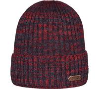 ARECO Kinder Mütze Beanie Juniors (7136) ONE SIZE anthrazit-rot