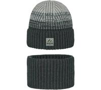ARECO Kinder Mütze Set (Beanie und Tube) Juniors (7397) ONE SIZE anthrazit