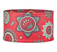 Areco Microfleece Stirnband, rot Gemustert, ONE Size