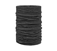 ARECO - MERINO Multifunktions-Halstuch Mütze Schal Neckwarmer - schwarz grau