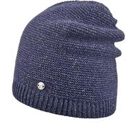 Areco Sports Strickmütze uni mit Merino/Seide blau - Größe One size