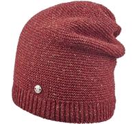 Areco Sports Strickmütze uni mit Merino/Seide rot - Größe One size