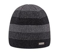 Areco Streifen-Mütze Grau/Anthrazit grau