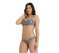 arena Allover Bandeau Damen Bikini, Badeanzug aus schnelltrocknenden Stretch-Stoff, Damen Badeanzug mit herausnehmbaren Cups und Top zum Binden
