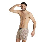ARENA Allover Herren Strand- und Pool-Badehose, Badehose aus Schnelltrocknendem Recycling-Material, mit Seitentaschen und Innenslip aus Mesh