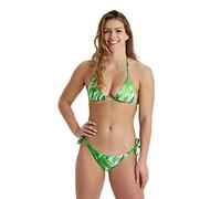 arena Allover Triangel Damen Bikini, Dreieckiges Oberteil mit Herausnehmbarer Polsterung, Schnelltrocknendes Stretch-Material, Ober- und Unterteil mit Seitlichen Bändern
