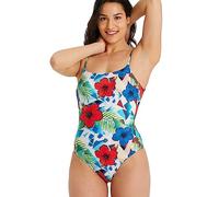 arena Allover U-Back One-Piece, Damen Badeanzug mit Herausnehmbaren Cups, Schnelltrocknendes Stretchmaterial, Komplett Gefütterter Badeanzug