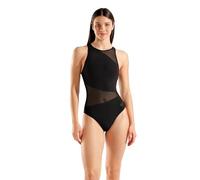 Badeanzug ARENA "WOMEN'S ARENA MESH ANGLE SWIMSUIT VENT BACK B", Damen, Gr. 42, N-Gr, schwarz, Obermaterial: 74% Polyamid, 26% Elasthan, sportlich, Badeanzüge (74766429-42) schwarz