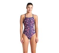 Arena Arena Performance Damen-Trainings-Badeanzug mit Escape-Team-Print, leicht fallender Rücken, Damen-Trainings-Badeanzug