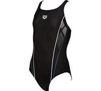 ARENA ARES5 Mädchen Sport Badeanzug Skid Black-Turquoise-White 152