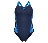 Arena - Women's Two Sides Swimsuit Swim Pro Back - Badeanzug, Gr. L 46, blau (NavyMulti/Navy/Turquoise)