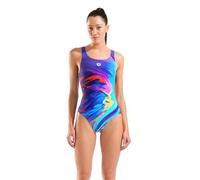Arena Damen Badeanzug PLACEMENT SWIMSUIT O BACK L 010650-850 36 Blue Multi