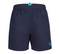 Arena Jungen Boys' Beach Boxer Solid Swim Trunks, Navy-Turquoise, 152 EU