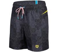 Arena Beach Boxershorts Allover Druck Pro Schwarz Multi/Soft Green S - UK32
