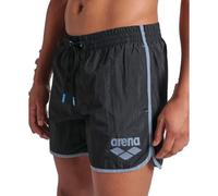 Arena Big Logo Borders Beach Herren Badehose, schwarz L