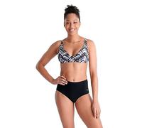 Arena Bodylift Damen Emma B-Cup Bikini Zweiteiliger Shaping Badeanzug Set Bauchweg Badeanzug Schwarz Multi/Schwarz, Schwarz Multi/Schwarz, 42