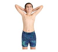 Arena BOYS BEACH BOXER ALLOVER 140 GREEN LAKE MULTI