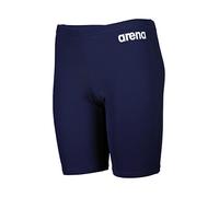 Arena Jungen Jammer Badehose Team Solid – MaxLife Eco, chlorbeständig, UV 50+ Schutz, Navy-white 152