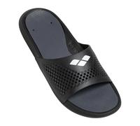 Arena Wassersportschuhe Bruno – Badeschuhe mit Ablauflöchern, schwarz/grau Gr. 40
