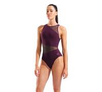 Arena Damen Arena Feel Women's Mesh Panels Angle Vent Back Sporty Ladies Bathing Swimsuit Badeanzug (1er Pack)