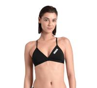 Arena Team Tie Back Solid Damen Bikinitop schwarz/weiß - 38