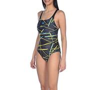 ARENA Damen Badeanzug Damen Sport Badeanzug Light Beams, Black-Multi, 42, 002372