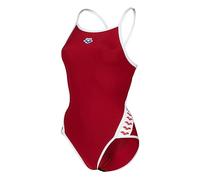 ARENA Damen Icons Super Fly Back Solid Badeanzug, Rot-weiß, 30 EU