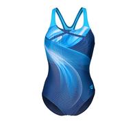 Arena Damen Badeanzug Jellyfish Swim Pro Back 011684-570 38 Navy/Multi/Turquoise
