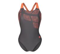 Arena Damen Badeanzug KIKKO SWIMSUIT SWIM PRO BACK 010807-530 38 Asphalt-Calypso Coral