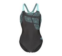 Badeanzug ARENA "W ARENA KIKKO SWIMSUIT SWIM PRO BACK", Damen, Gr. 38, N-Gr, schwarz, water, Obermaterial: 80% Polyamid, 20% Elasthan, Badeanzüge Badeanzug (14101545-38) schwarz, water