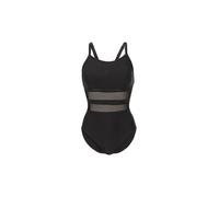 Badeanzug ARENA "WOMEN'S ARENA MESH EQUALS SWIMSUIT BACK B", Damen, Gr. 38, N-Gr, schwarz, Obermaterial: 74% Polyamid, 26% Elasthan, sportlich, Badeanzüge (83986223-38) schwarz