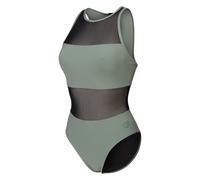 arena mesh panels rucken wind grun damen badeanzug