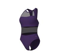 Arena Damen Badeanzug MESH PANELS SWIMSUIT VENT 006658-900 36 Dark Plum