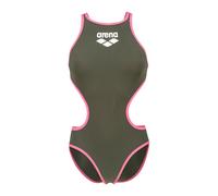 Arena Damen Badeanzug One Biglogo 001198-691 38 Dark Sage-Shocking Pink