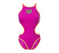 Arena Damen Badeanzug One Biglogo 001198-935 40 Very Fuchsia-Fluo Orange