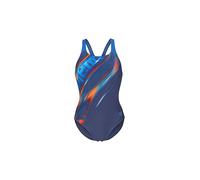 Arena Damen Badeanzug Placement Swimsuit Swim Pro Back 010768-730 42 Navy-Multi-Royal