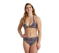 Arena Damen Badeanzug Printed Halterneck, Weinrot/Schwarz, DE36 UK/USA32