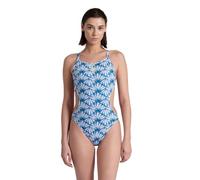 Arena Damen Badeanzug Schwimmkleidung Einteiler Wendbar Rule Breaker Hooked, Farbe:Mehrfarbig, Artikel:-161 White Multi-Blue Cosmo, Größe:M