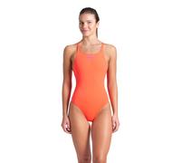 arena Damen Women's Team Pro Solid One Piece Swimsuit, Bright Coral-Plum, 42 EU
