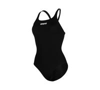 Arena Badeanzug Solid Swim Pro Team – MaxLife Eco, chlorbeständig, UV50+ – Schwarz/Weiß Gr. 46