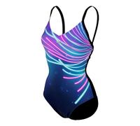 ARENA Damen Badeanzug Training Schwimmanzug Bodylift Michela Lightcross, Farbe:Mehrfarbig, Größe:42, Artikel:-550 Black Multi