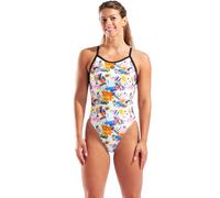 Arena Damen Badeanzug W Arena Collage Swimsuit Xcriss Cross 010735-150 40 White Multi-Black