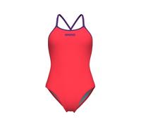 Arena Damen Badeanzug Women s arena swimsuit tie back solid 010350-999 40 Bright Coral-Plum